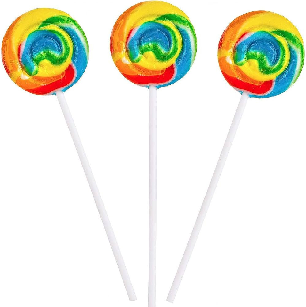 Rainbow Swirl Pops - 12 Suckers | Amazon (US)