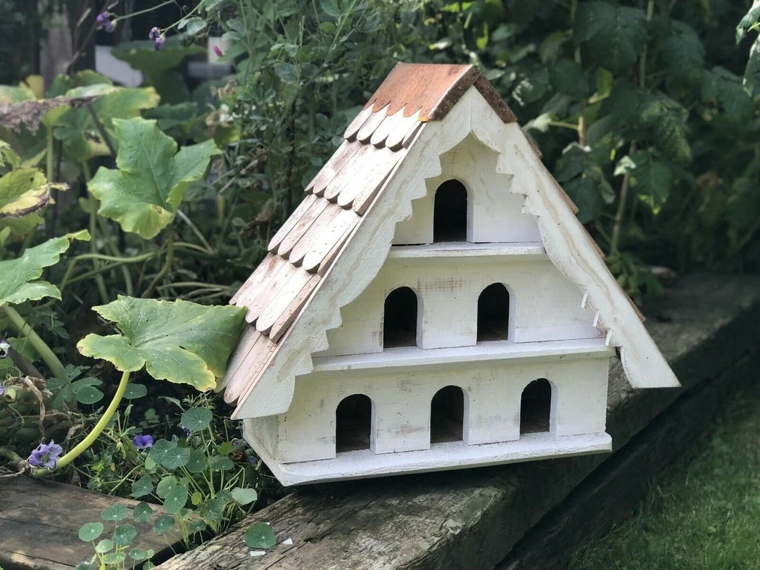 Bird house Hotel 6 Hole small 3 tier Dovecote style bird box vintage birdhouse | Etsy (US)