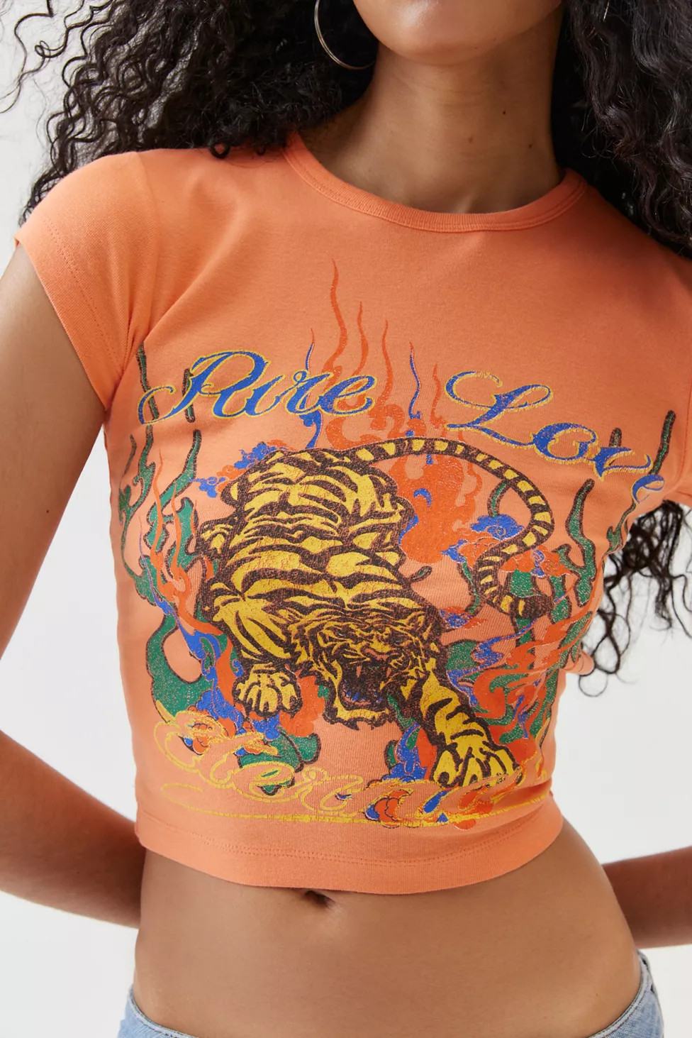 Pure Love Tiger Baby Tee | Urban Outfitters (US and RoW)