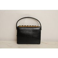 Vintage Black Purse Creatiions International 1950S | Etsy (US)