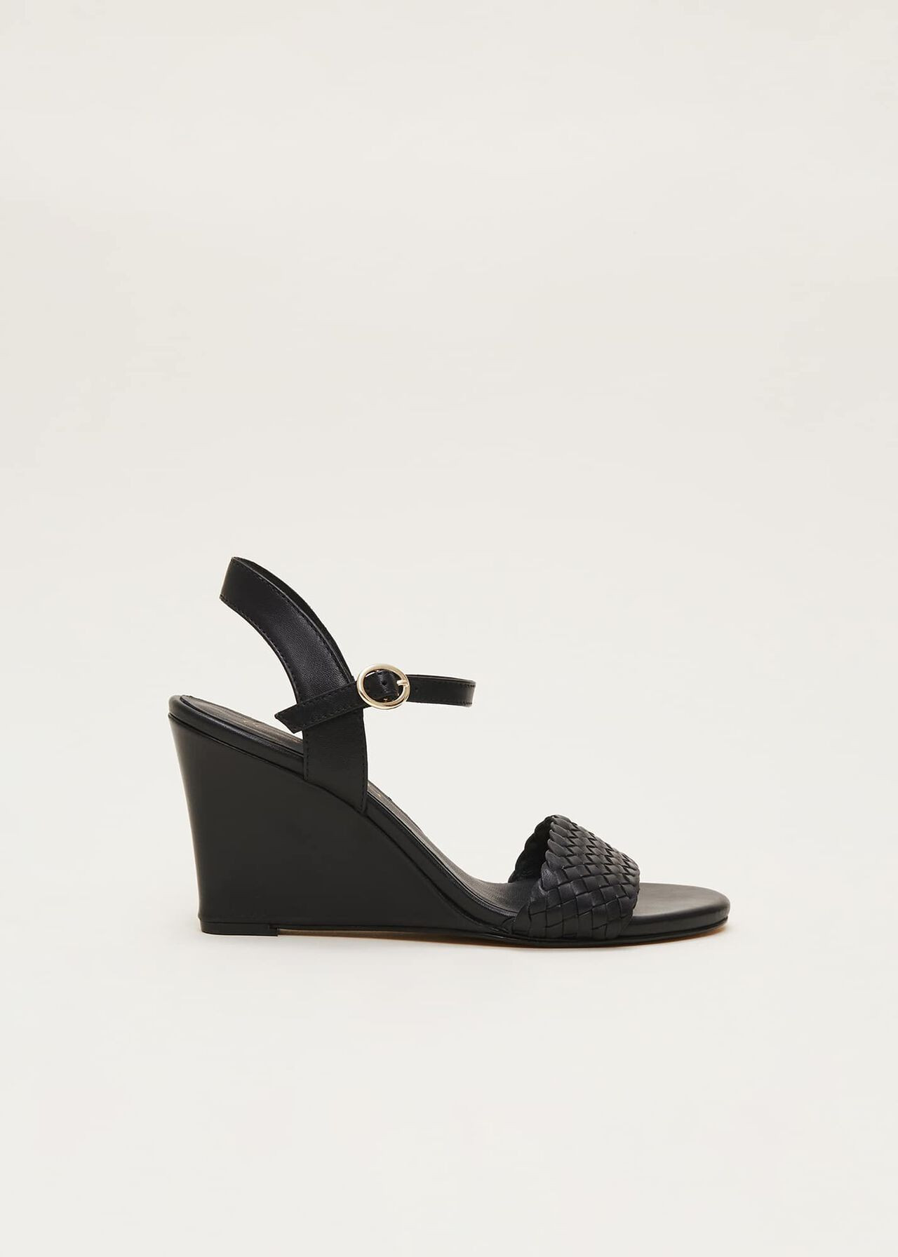 Leather Plait Strap Shoes | Phase Eight (UK)