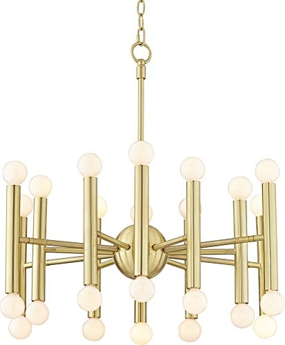Possini Euro Hera 26" Wide Satin Brass Chandelier | Amazon (US)