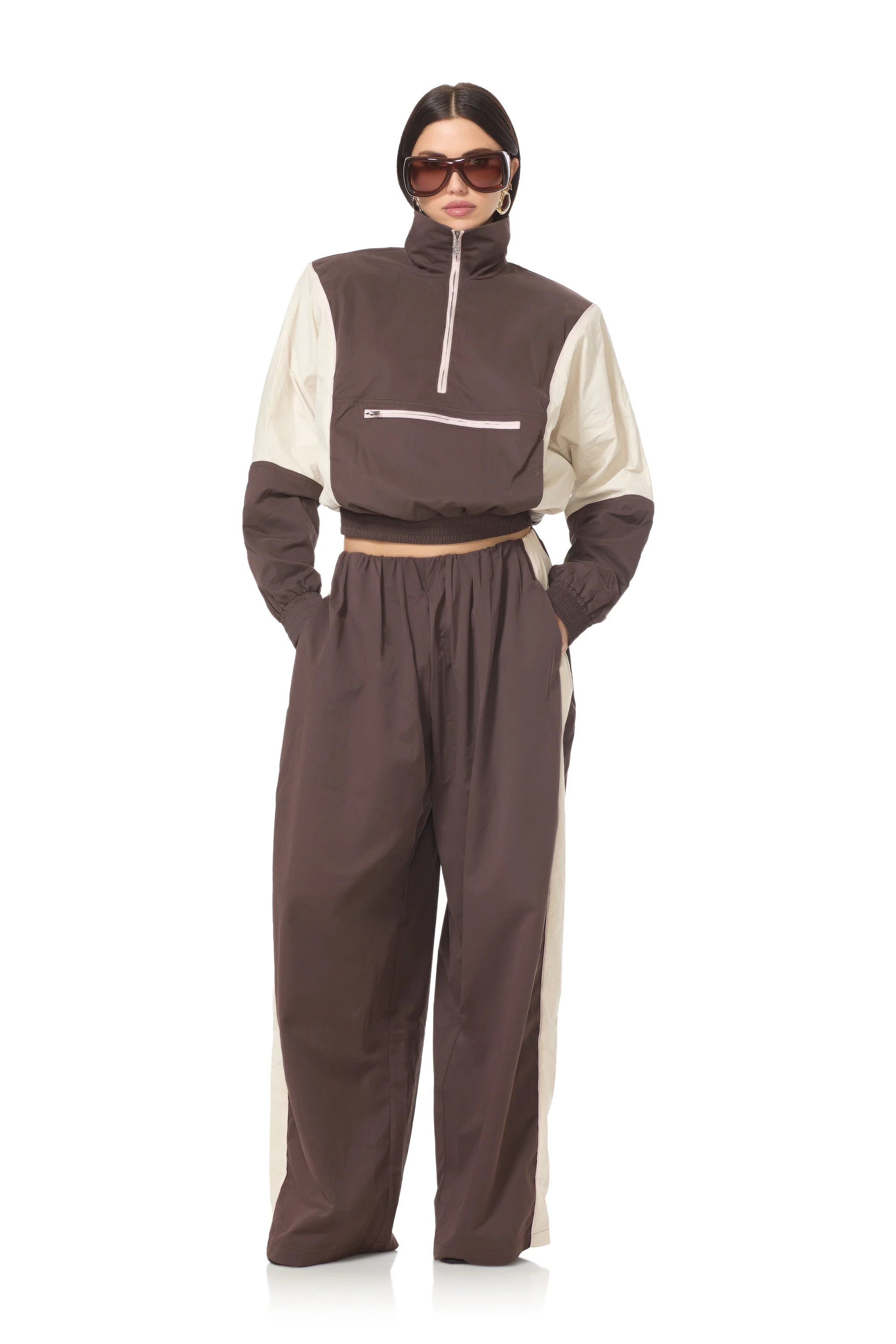 Virgo Windbreaker Jacket - Mixed Coffee Bean | ShopAFRM