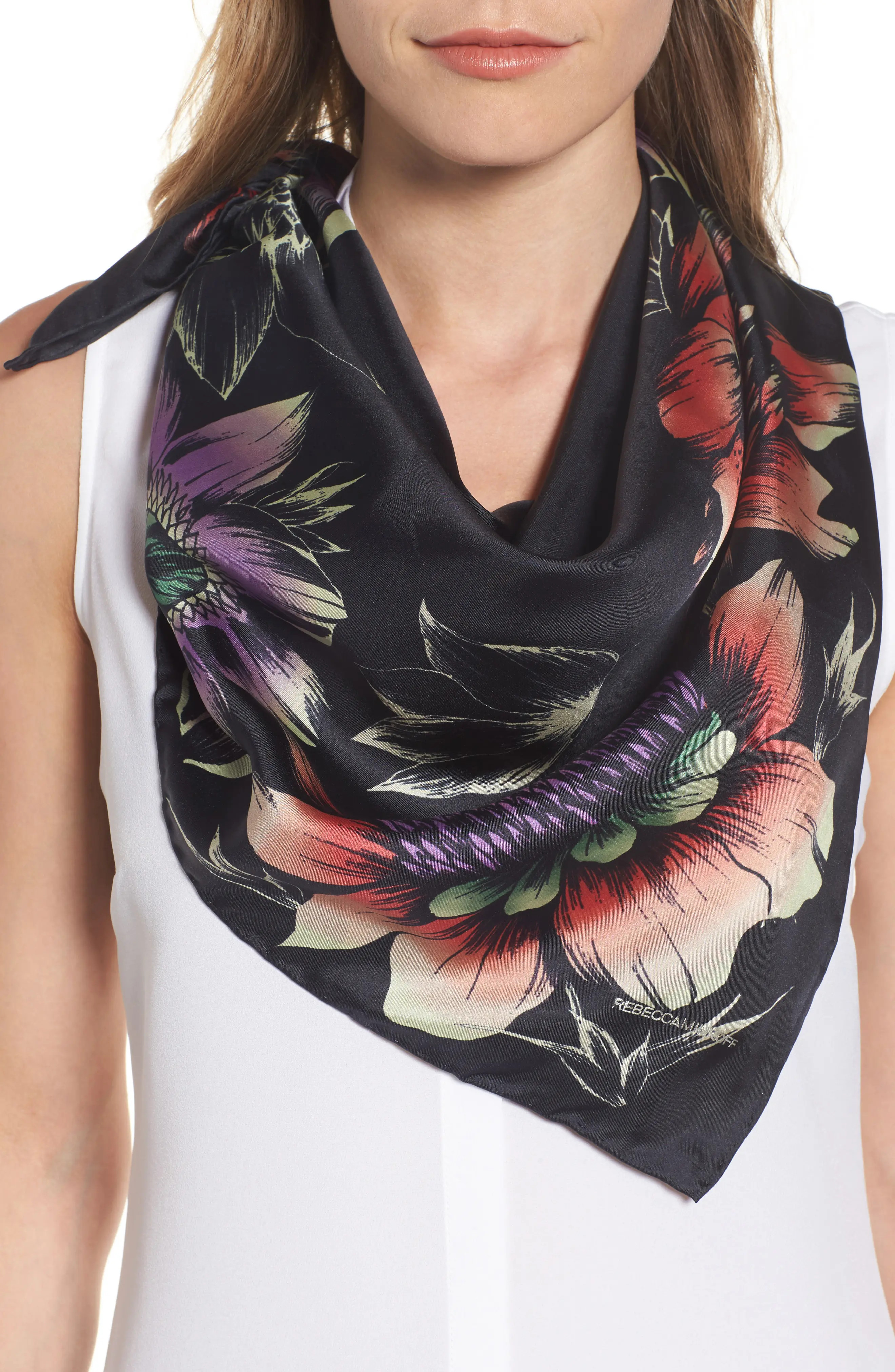 Floral Square Silk Scarf | Nordstrom
