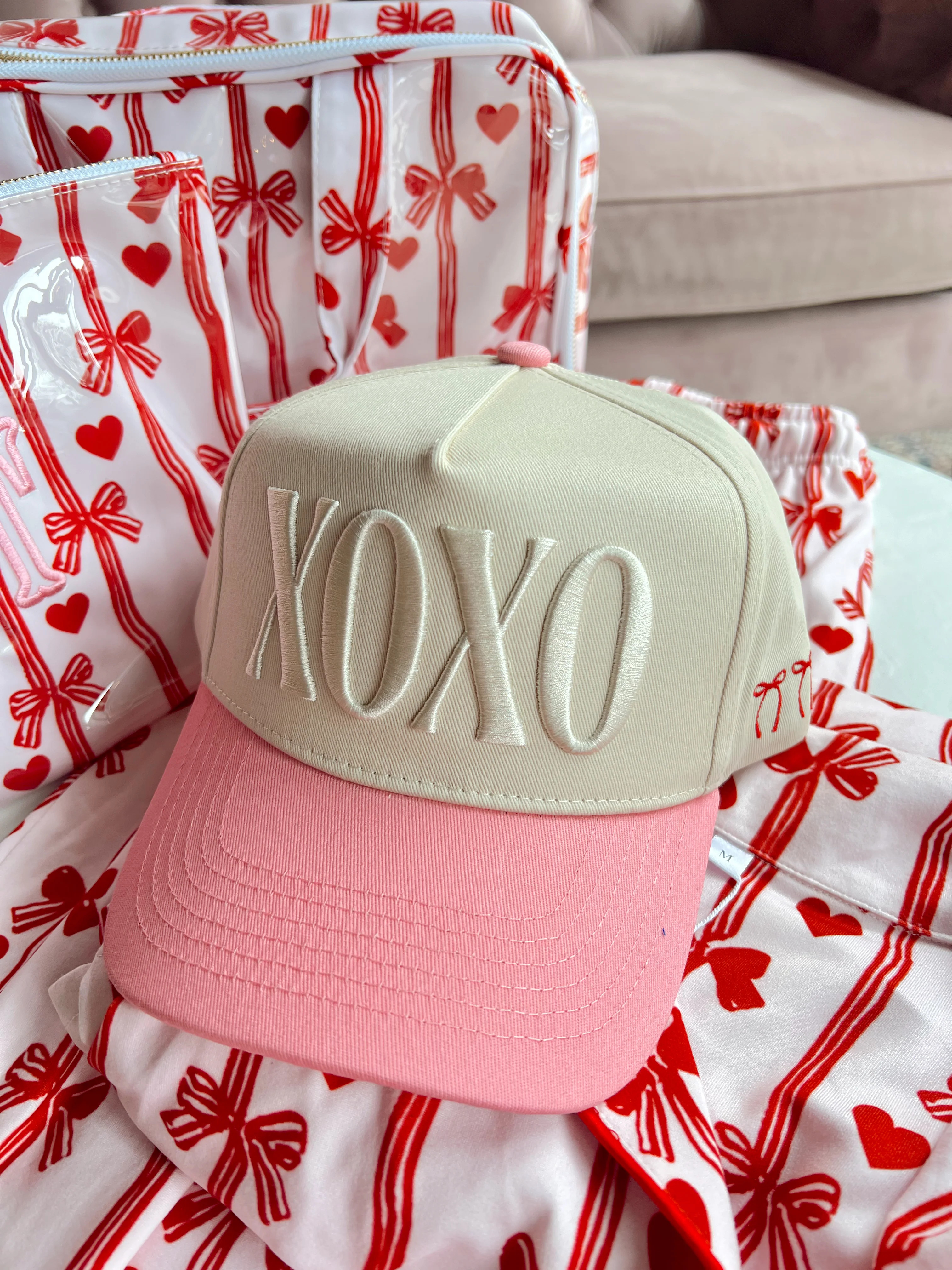 XOXO - Pink Vintage Hat | KenzKustomz