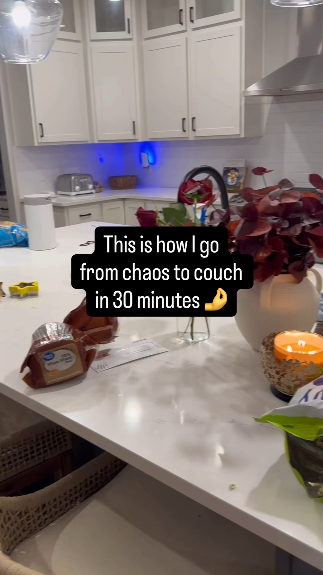 I had to get my Netflix fix in so I set the timer for 30 minutes and reset our main living spaces for a smoother tomorrow. Sometimes gamifying cleaning is just the motivation I need to get it done! 💪

#powerhour #cleanwithme #speedclean 