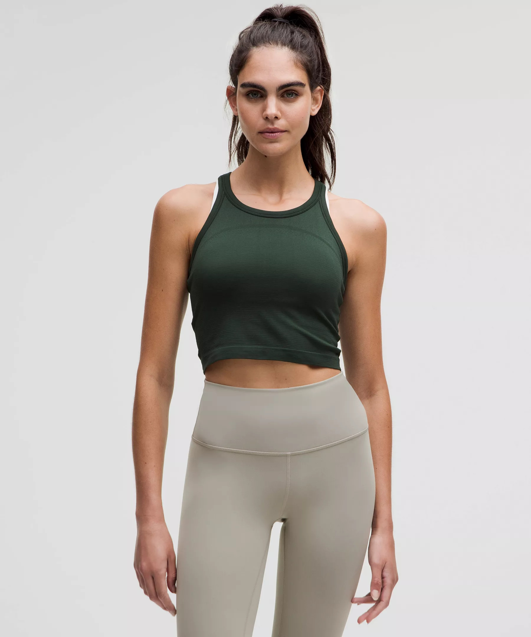 Swiftly Tech Cropped Racerback Tank Top 2.0 | Lululemon (US)