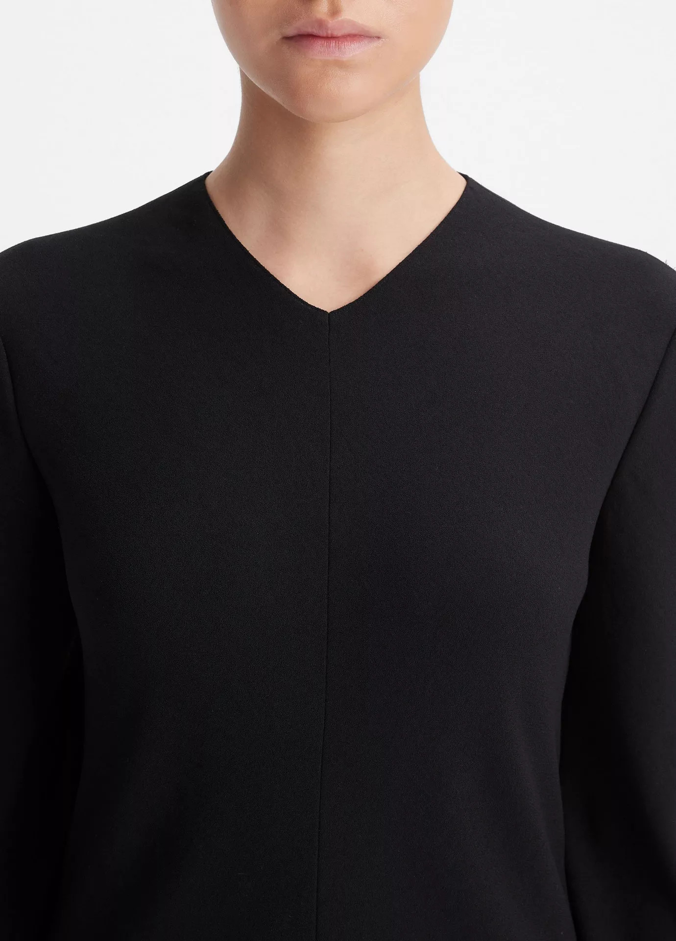 Bias High V-Neck Dress | Vince LLC