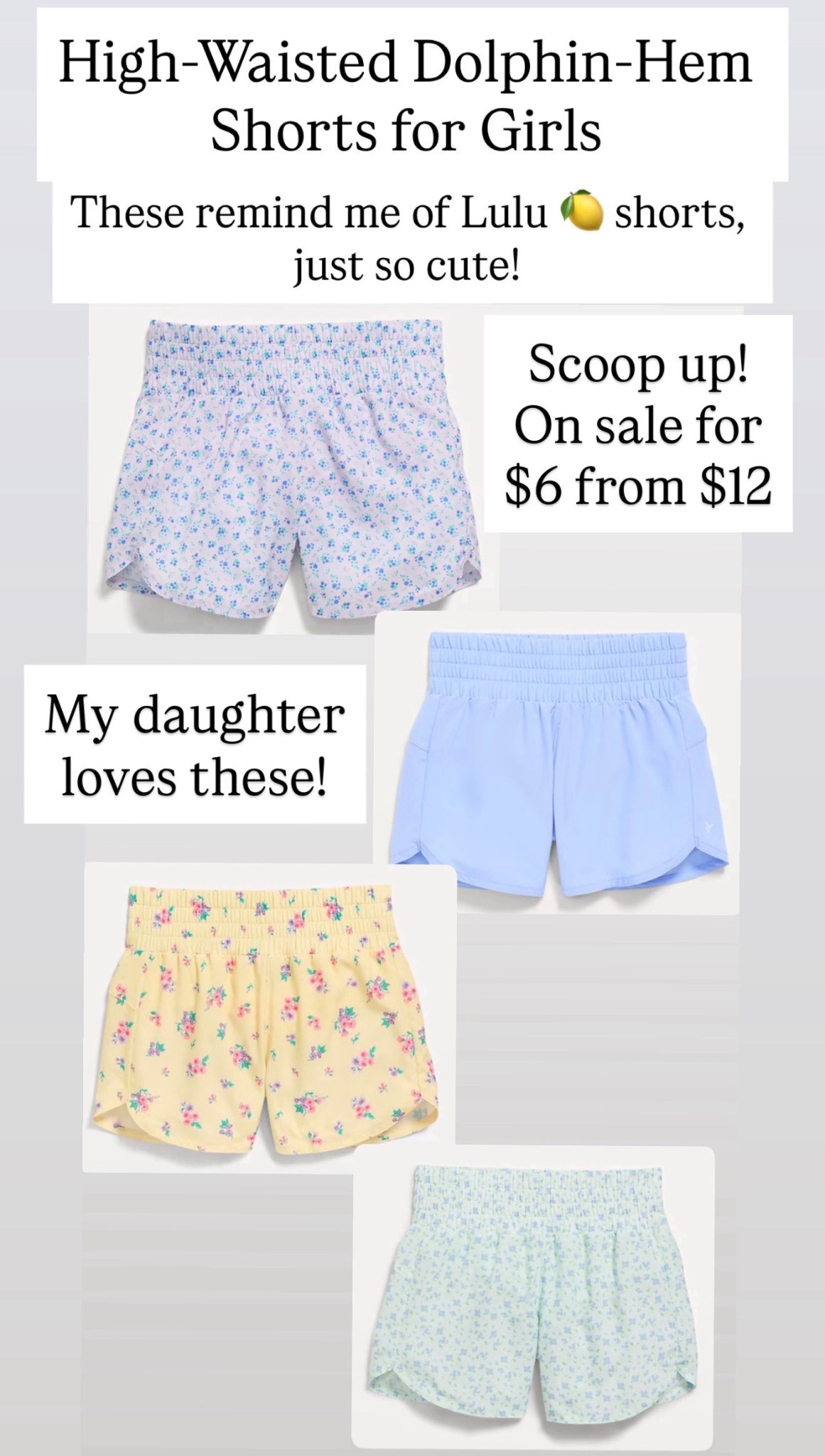 Lulu 🍋 inspired shorts for girls 

#LTKSaleAlert #LTKKids