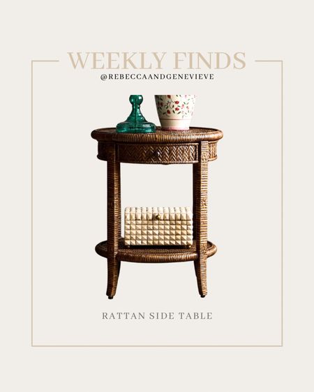 This week's find is this 100% rattan round table handwoven in the Philippines. A beauty!

#LTKstyletip #LTKhome #LTKfamily