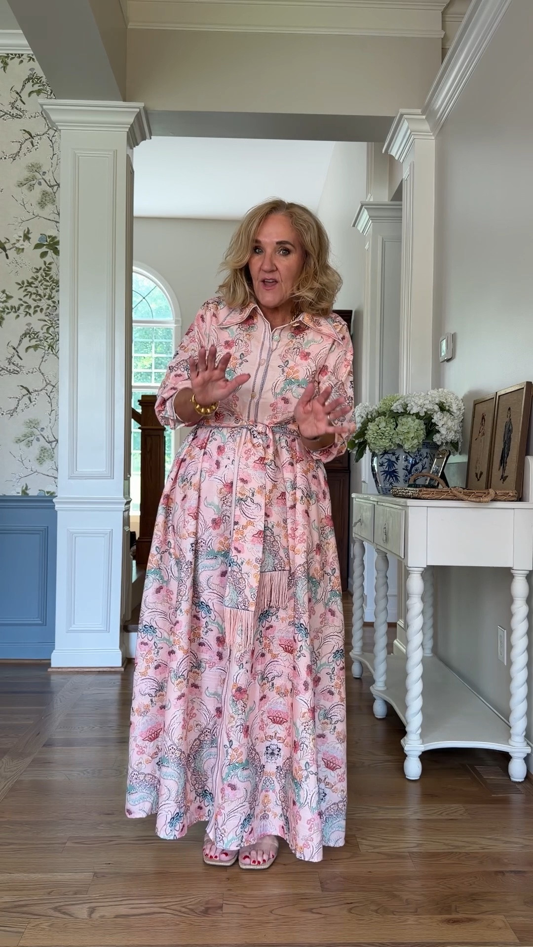 Absolutely stunning dress that is mother of the bride mother of the groom formal black tie wedding guest worthy. I’m in a medium. Plenty roomie. Wear it with the belt or without. So many pretty details.

#LTKOver40 #LTKWedding #LTKPetite