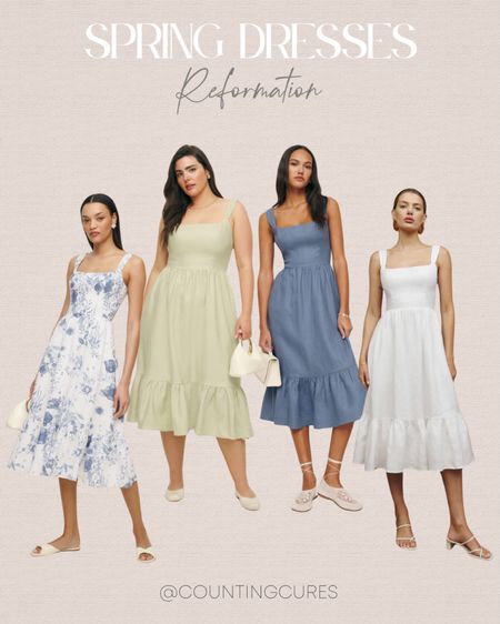 Check out this collection of spring palette color dresses from Reformation. Perfect for your brunch dates and next vacation trip!
#fashionfinds #wardroberefresh #outfitinspo #resortwear

#LTKU #LTKSeasonal #LTKstyletip