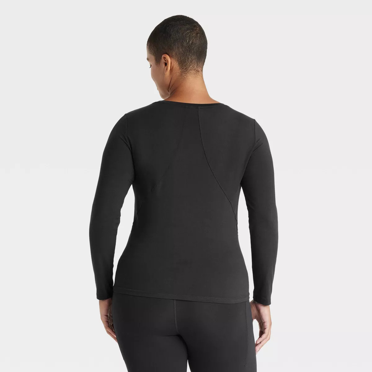 Women's Essential Crewneck Long Sleeve Top - All In Motion™ Black S | Target