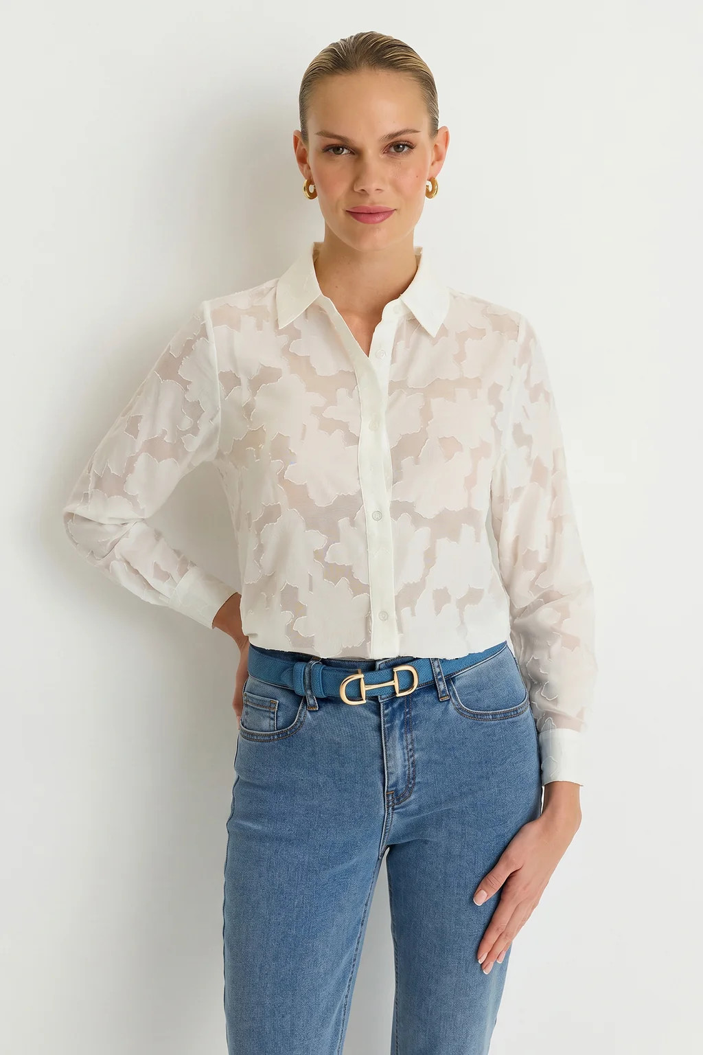 Stelle Button Up - White | The Noli Shop