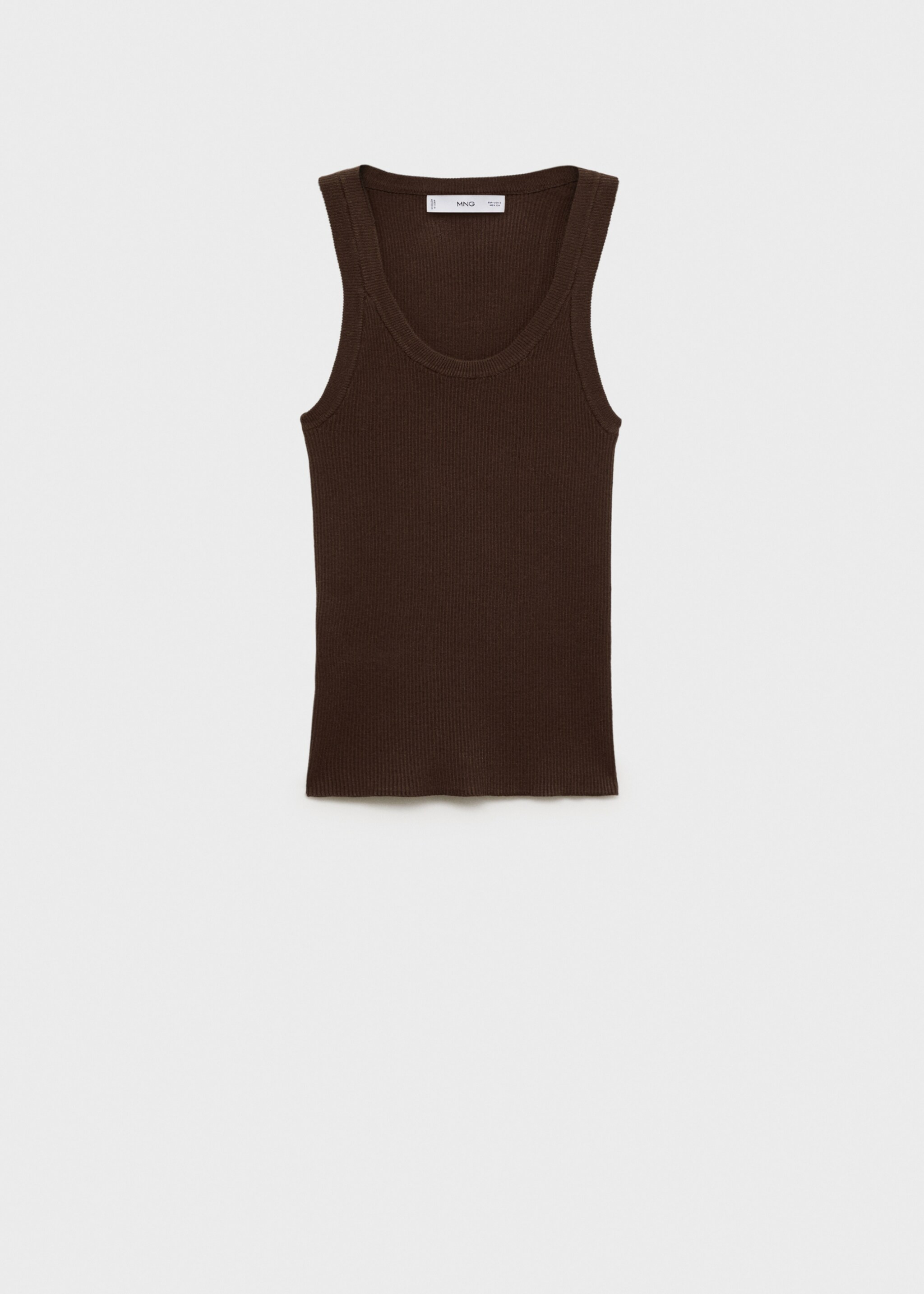 Ribbed cotton-blend top - Women | MANGO USA | Mango (US/MX/AU)