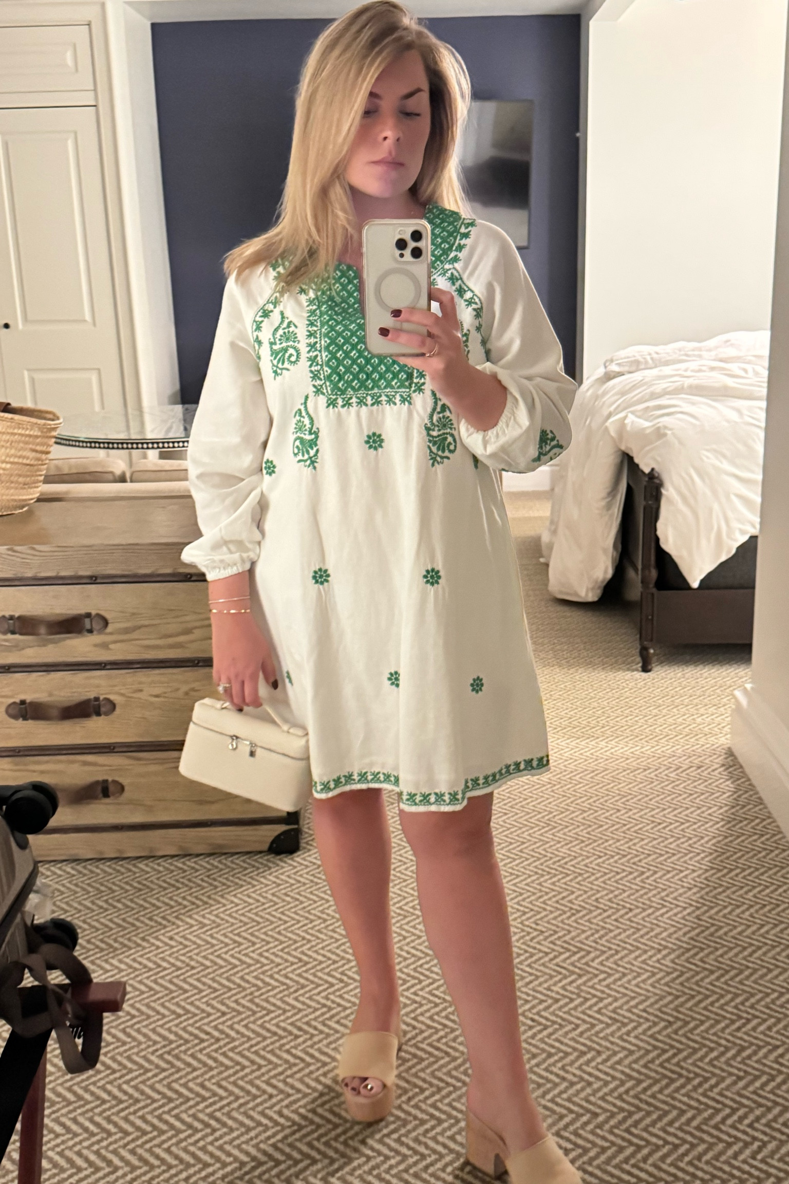 Cute little roller rabbit dress, perfect for vacation in Bermuda! Paired with my favorite Kate spade platform sandals and this little white Amazon bag that looks just like a much pricier version. Sadly this exact dress is sold out but I tagged a shirt version and some other cute styles on sale now.

#LTKShoeCrush #LTKSeasonal #LTKSwim