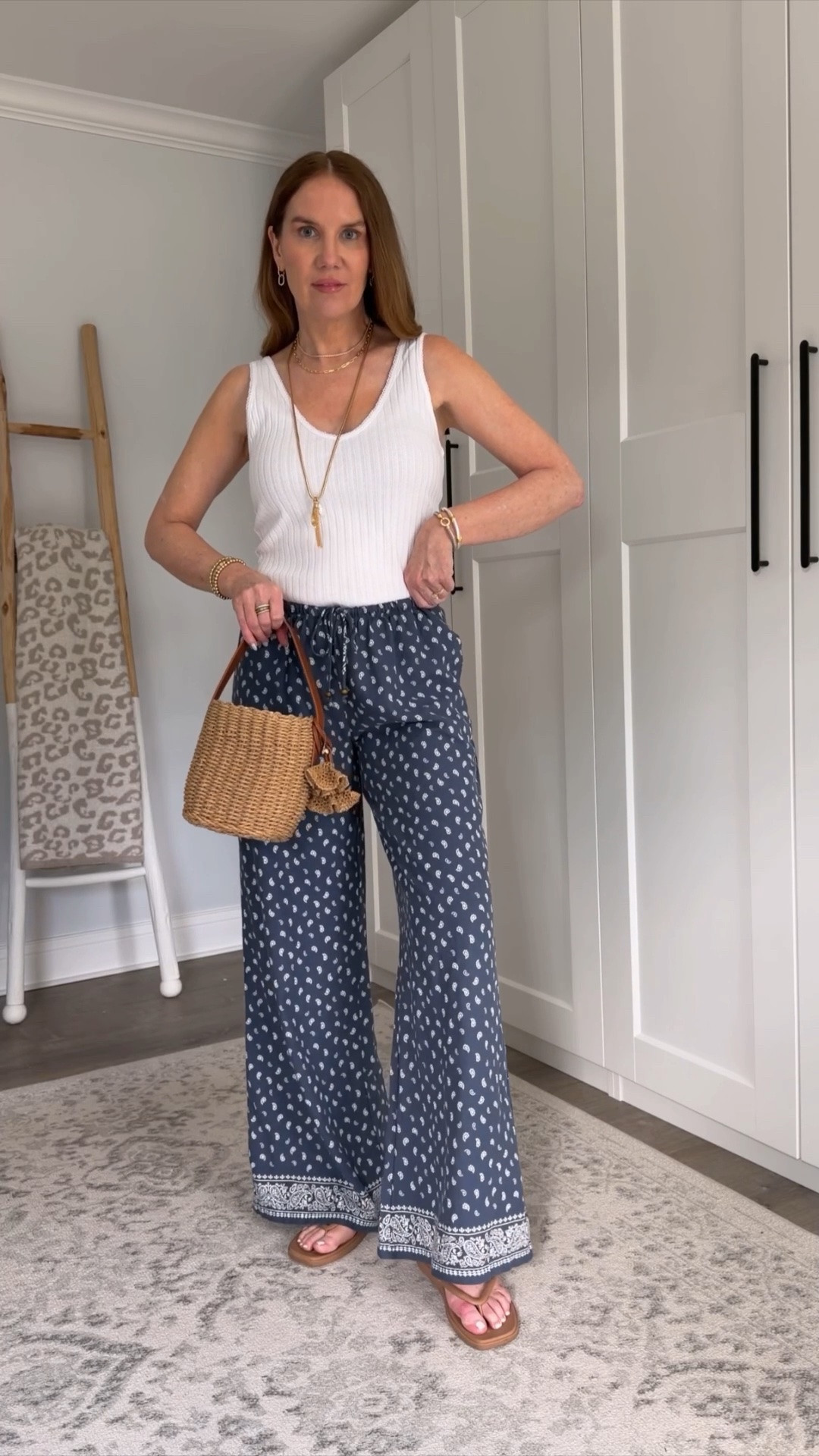 Handkerchief print wide leg pants small
White pointelle tank medium (need a small)

The best Target haul on the internet. Seriously. I’ve always been a fall fashion girl, but Target has changed that💛 These are my faves.

#targetforthewin #targetstyle #targetfashion 
Target fashion haul, spring fashion trends 2026, target finds, Target must haves, designer inspired, Pinterest outfit, Target must haves, spring outfit ideas, summer outfit ideas, graduation guest outfit, mom style, look for less, tall girl style

#LTKootd #LTKSeasonal #LTKOver40