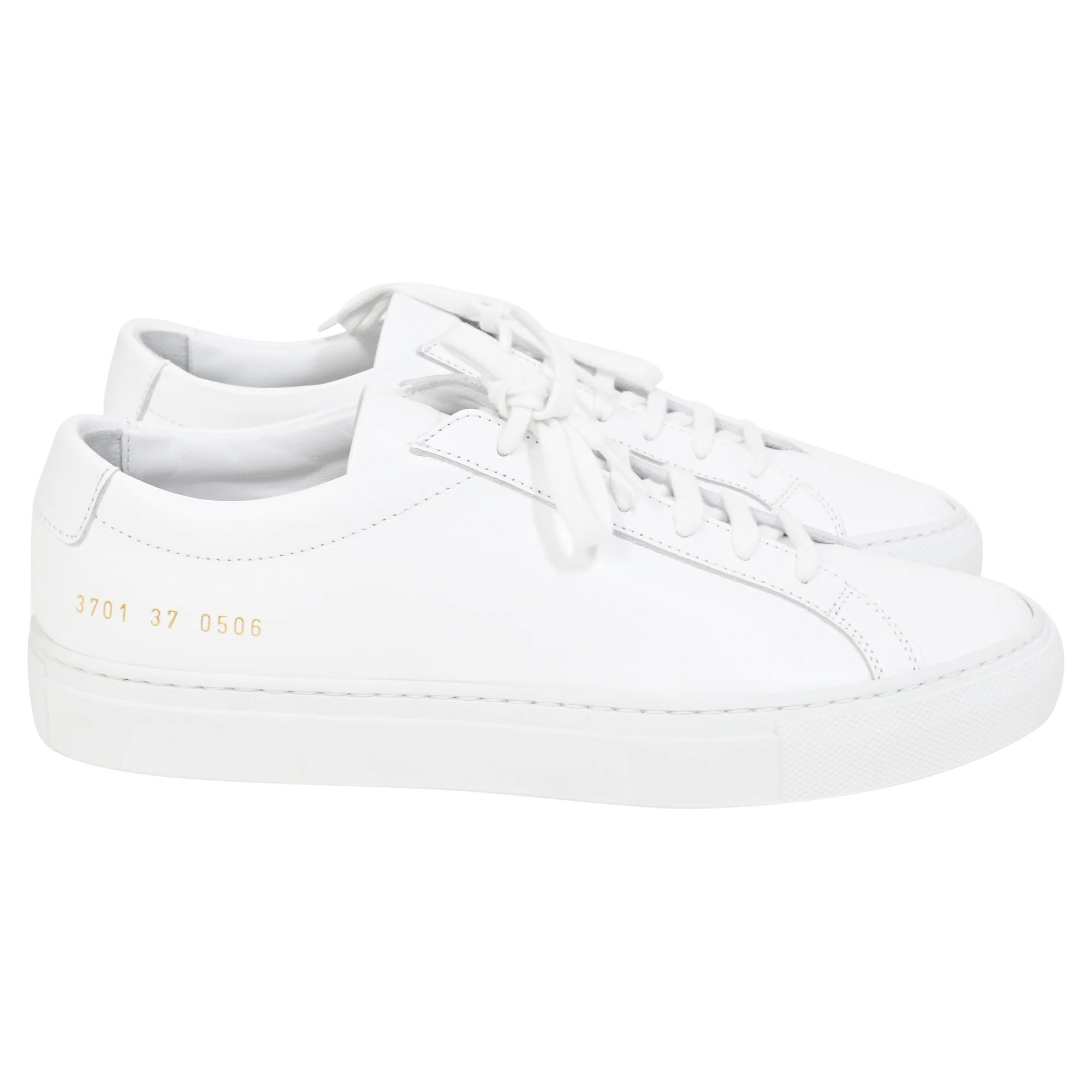 Common Projects Achilles Low-Top Sneakers in White Leather | Shop Simon