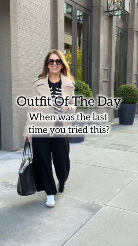 When was the last time you tried This? As a former stylist, this is a trick I shared with my customers. 

Start with a column of color, add a topper, and if it's cold and windy, add a cute cropped trench coat. Try this even for casual outfits! 

#LTKSeasonal #LTKVideo #LTKover40