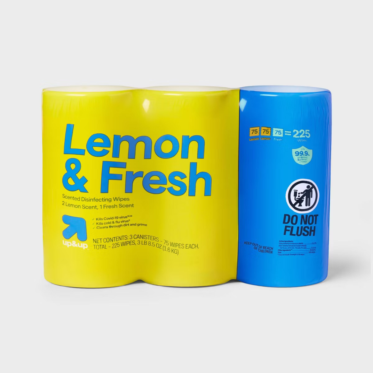 Lemon and Fresh All Purpose Disinfecting Wipes - 75ct/3pk - up&up™ | Target