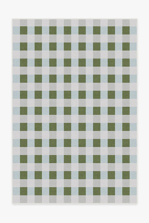 The Home Edit Sutton Moss Green & Blue Tufted Rug | Ruggable | Ruggable