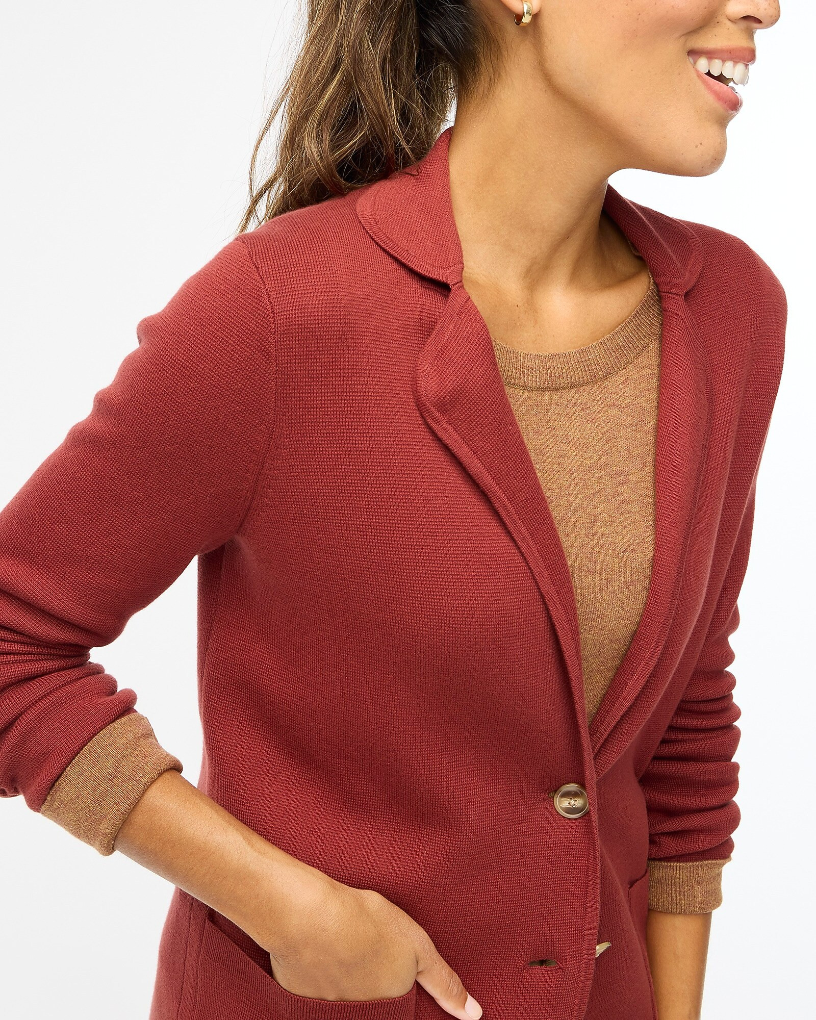 Two-button sweater-blazer | J.Crew Factory