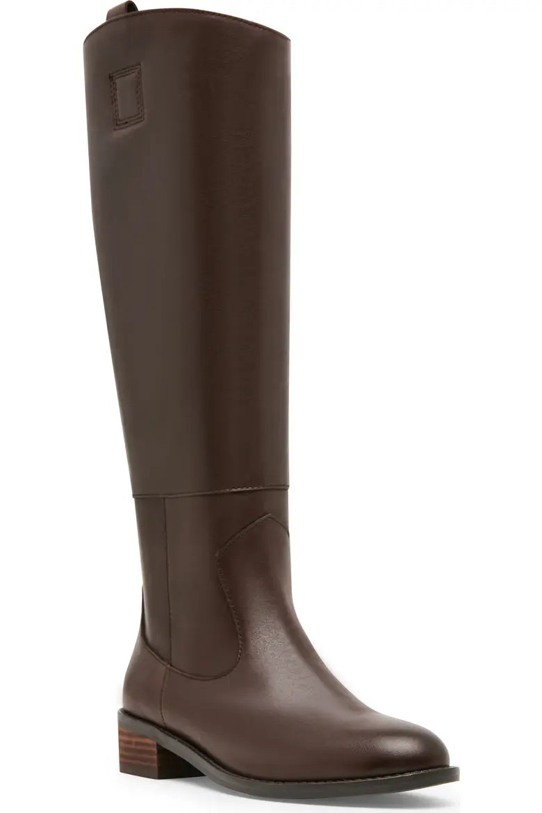 Blondo Carolena Waterproof Knee High Boot in Black Leather at Nordstrom, Size 10 | Nordstrom