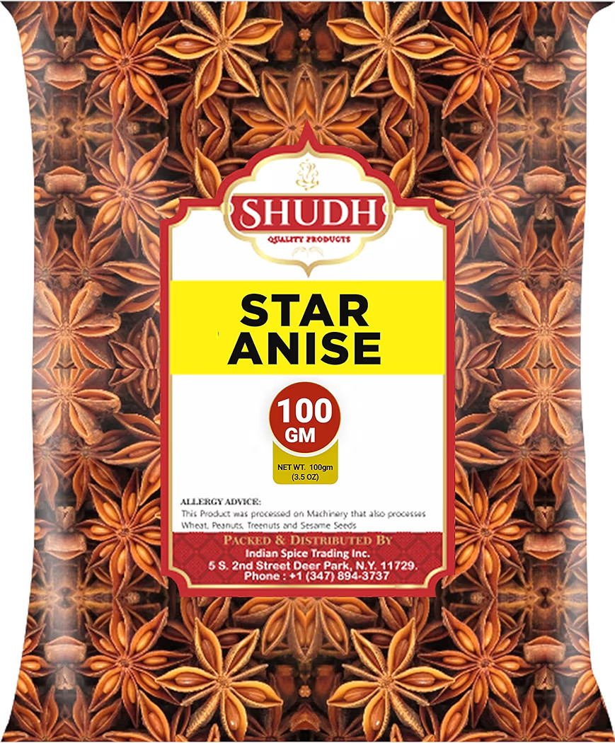 Shudh Star Anise Whole 100 gm(3.5oz), Chinese Star Anise, Sun Dried Anise Star Spice, Anis Estrel... | Amazon (US)