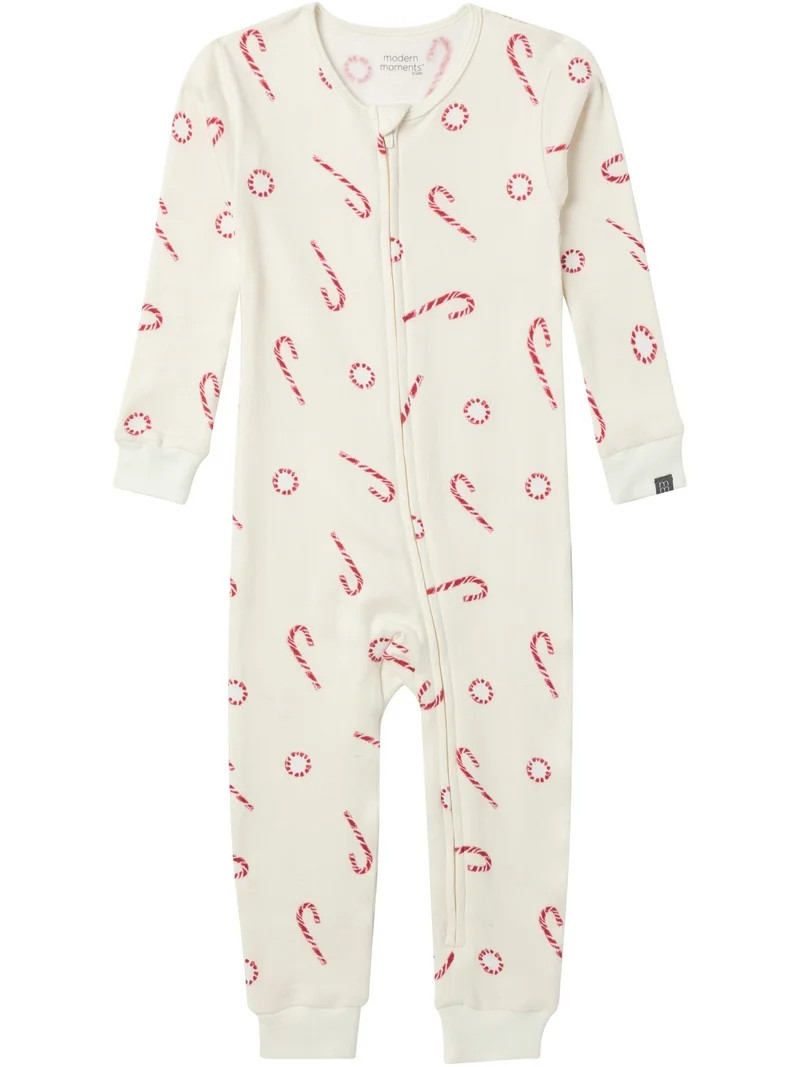 Modern Moments by Gerber Christmas One-Piece Pajama, Sizes 12 Months - 5T | Walmart (US)