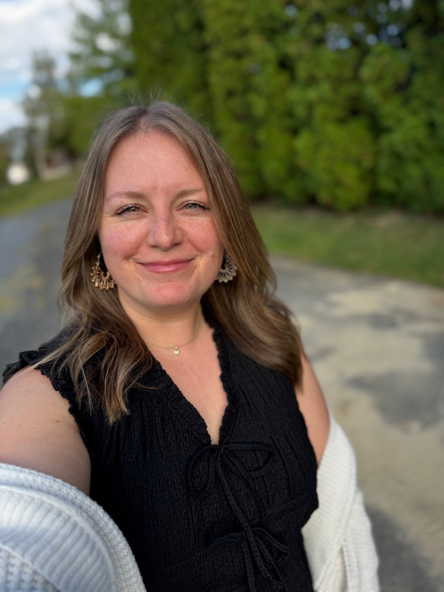 Wore this black tie front top from Walmart out to dinner last night. Super cute, trendy, comfy and affordable! 

#LTKMidsize #LTKStyleTip #LTKFindsUnder50