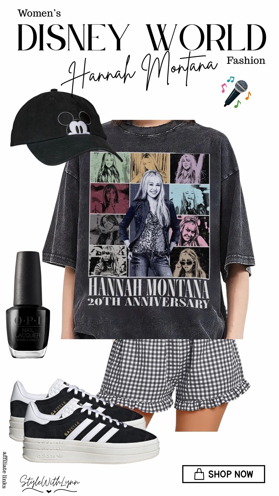 Best of both worlds energy at Walt Disney World. 🎤✨ This throwback graphic tee is celebrating the 20th anniversary of Hannah Montana.  

#ltktravel #ltkfinds #disneyoutfit 

 

#LTKootd #LTKTravel