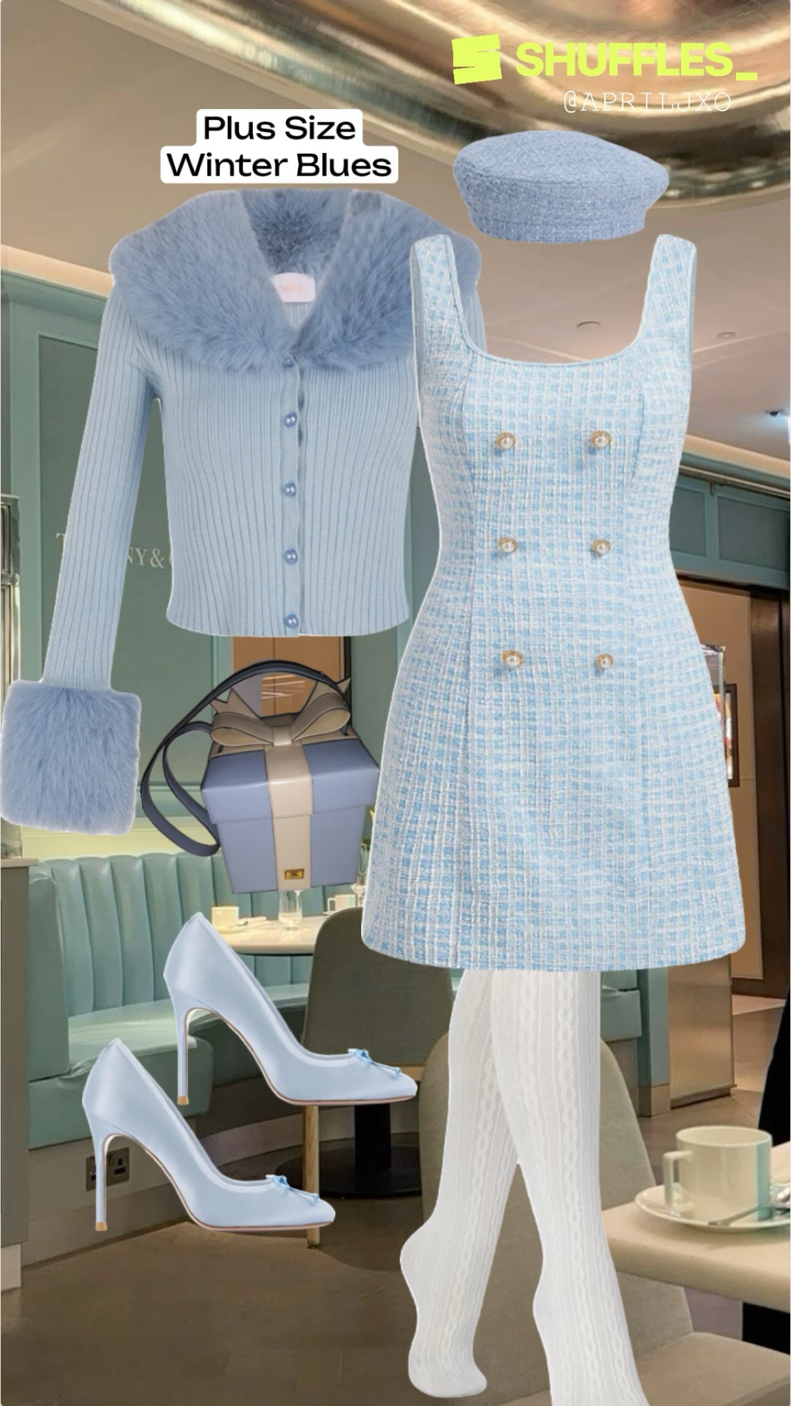 Winter blues plus size outfit, blue tweed dress 

#LTKSeasonal #LTKplussize #LTKstyletip