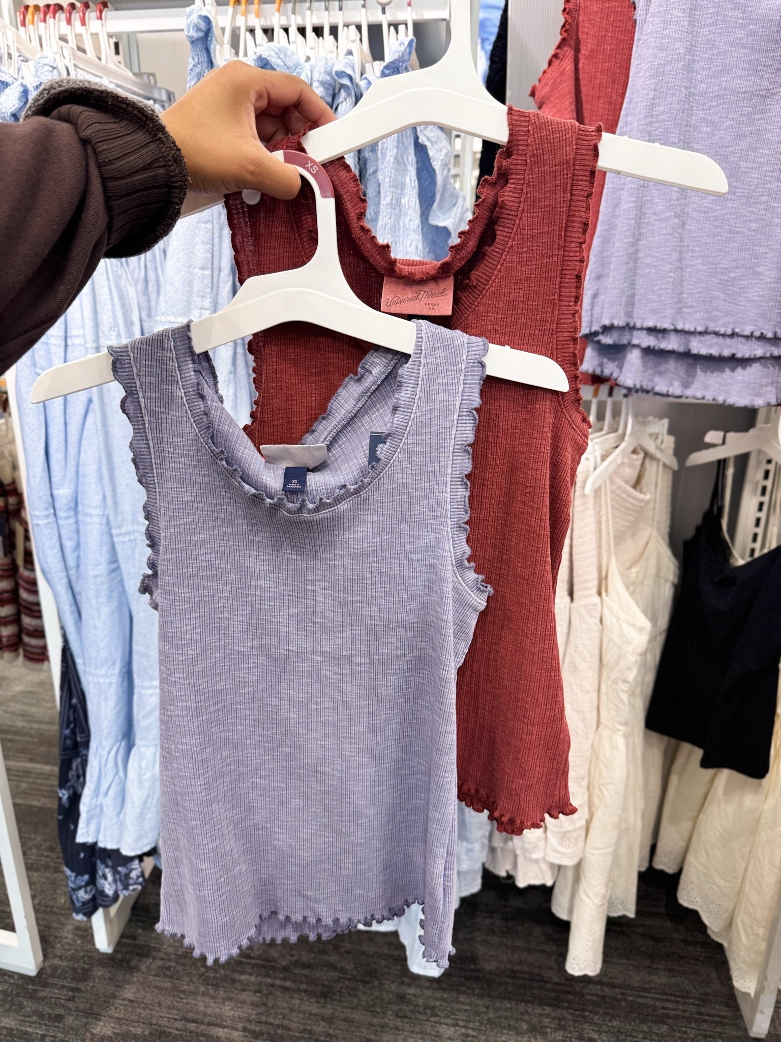 ruffle edge tops now 40% off 

target deals, target style

#LTKSaleAlert