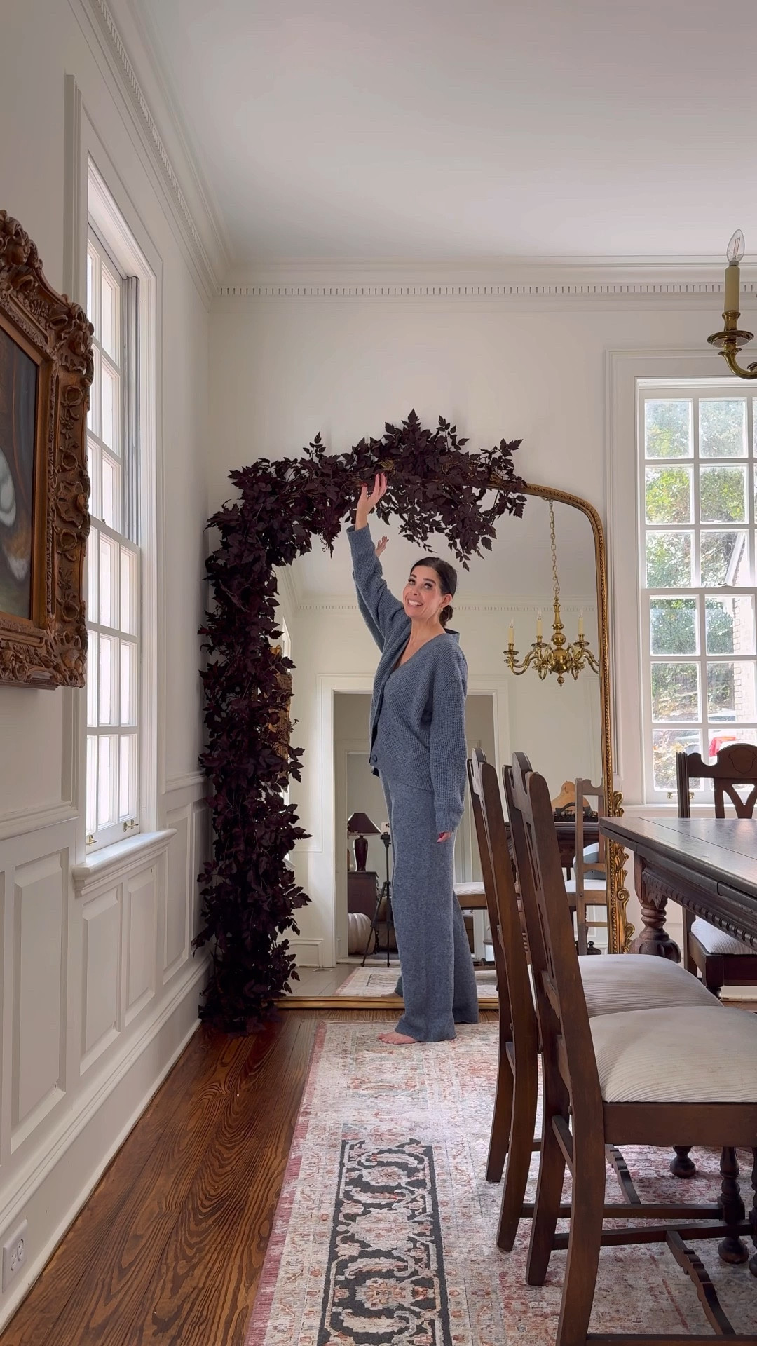 Love this afloral garland (on sale) but not sure I love it here 🙈 I have 3 garlands and 6 stems in here for fullness 

#LTKSaleAlert #LTKHome #LTKSeasonal