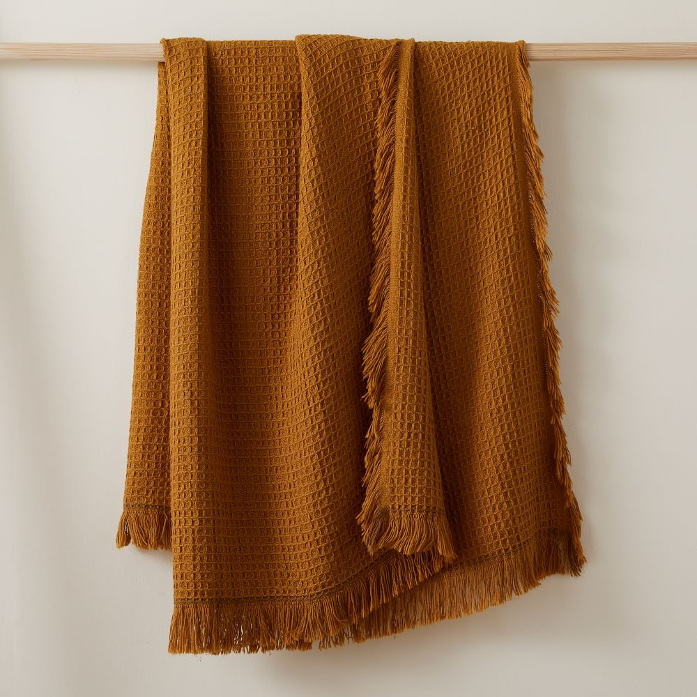 Cotton Waffle Throw | West Elm (US)