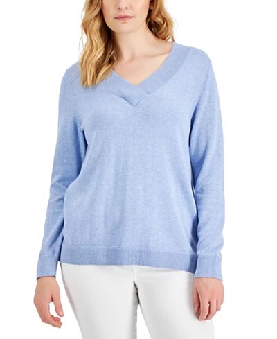 Women's V-Neck Long-Sleeve Sweater, Created for Macy's | Macy's