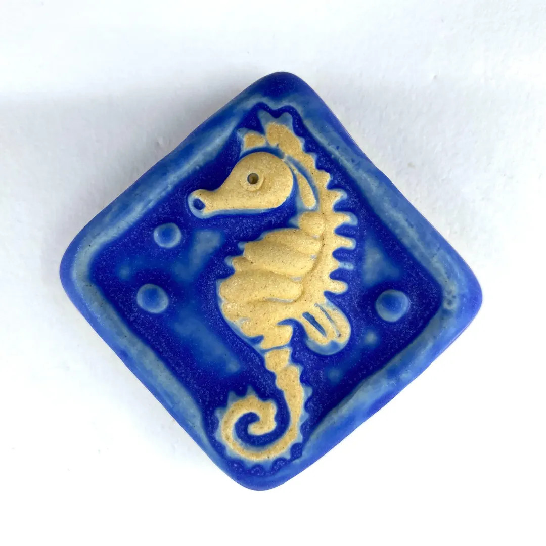 Tiny Seahorse 2x2" Ceramic Tile | Etsy (Global)