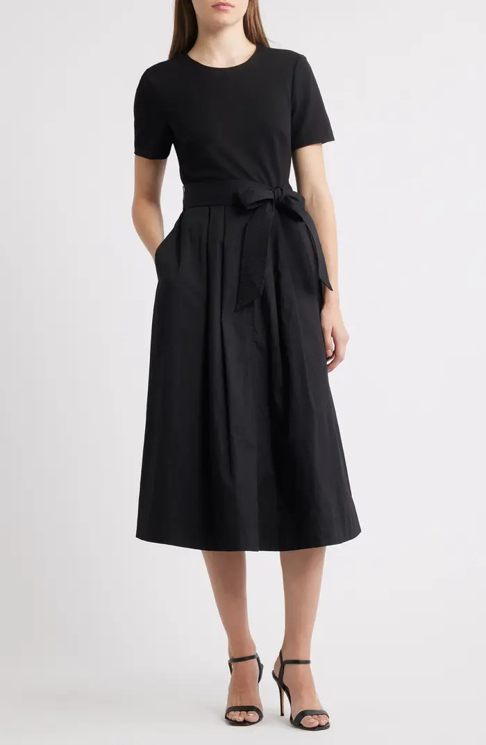 Eliza J Bow Detail Midi Dress | Nordstrom | Nordstrom