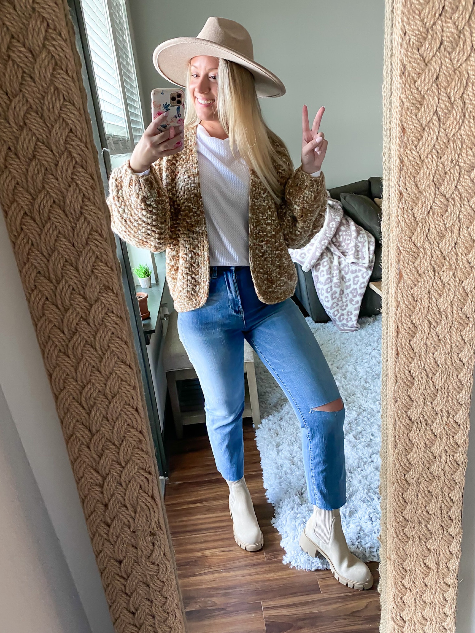 Chunky cardigan no longer available. Linking this years version of the jeans, shoes, hat, and sweater! tts in everything.

#LTKxNSale #LTKSeasonal #LTKstyletip