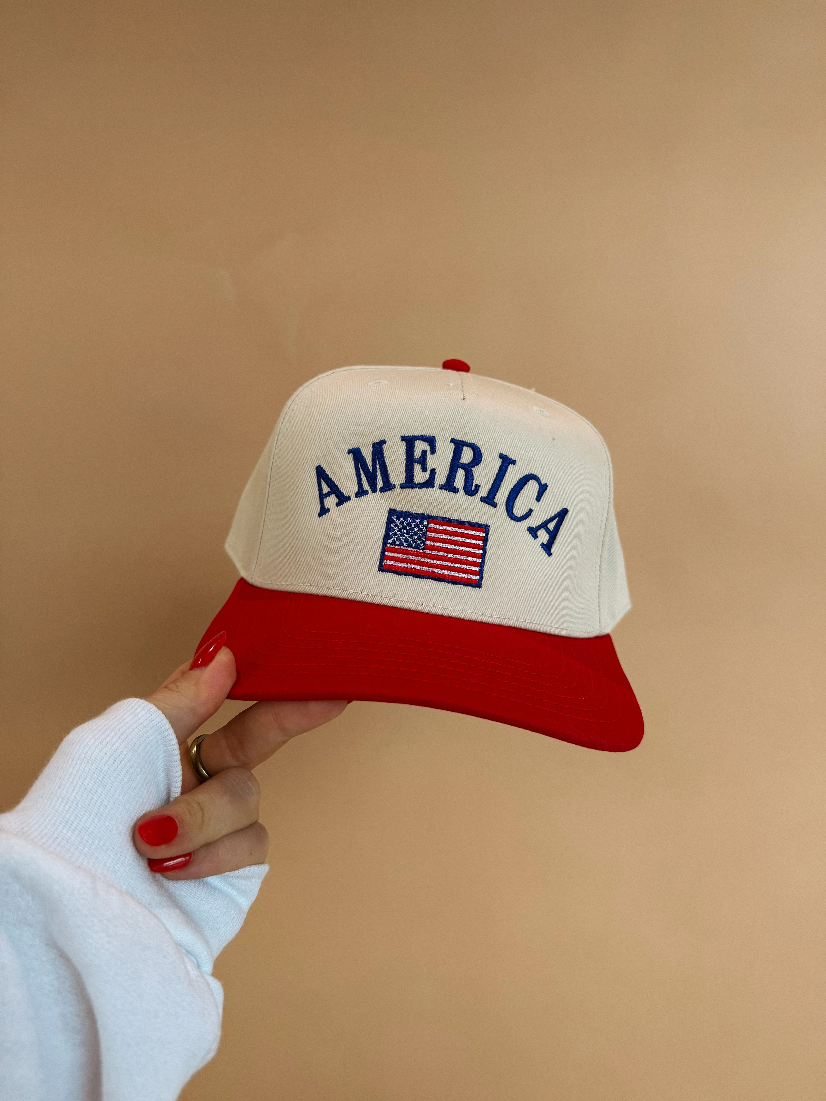 ETTA OG | classic america trucker hat - red | Etta+East
