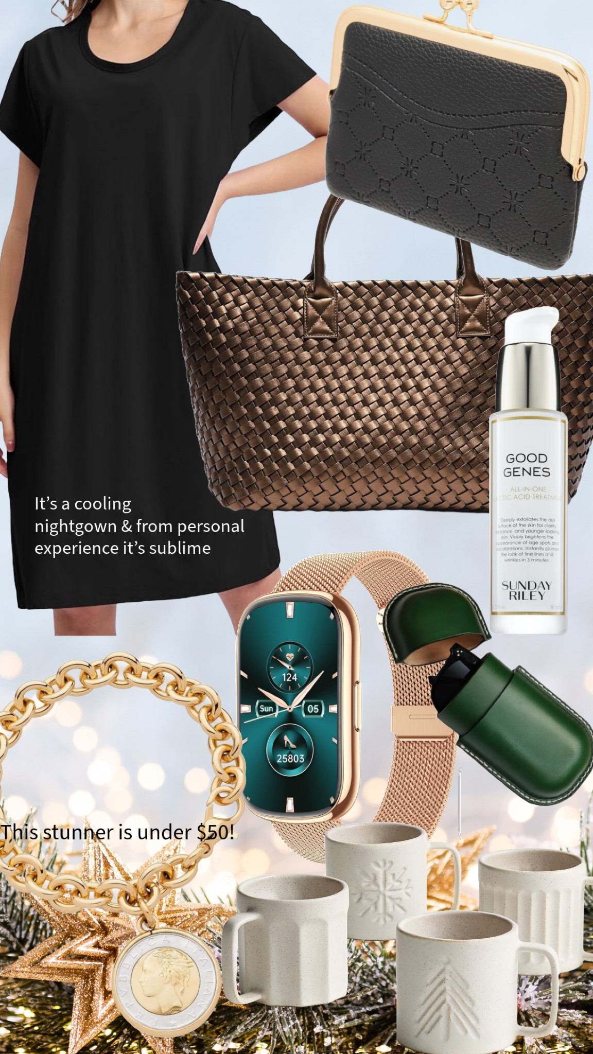 This might be my favorite guide yet! Gifts for mother and mother in law. Admittedly I want this bracelet for me and have been eyeing bag for weeks! I bought the watch because it’s $23(!!!) and has watch + pedometer + heart monitor functions with fully customizable faces 

#LTKGiftGuide #LTKOver40 #LTKHoliday