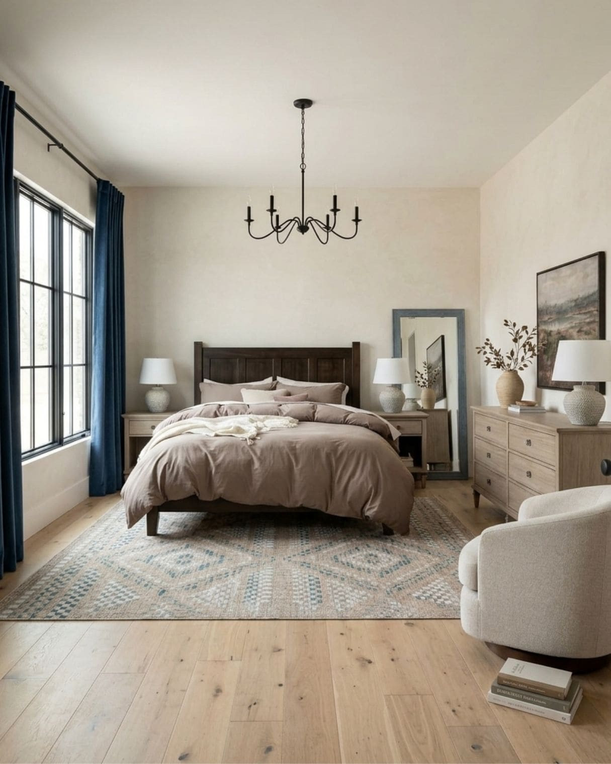 Moody Modern Transitional Bedroom

*Note: This is a digital room mockup showcasing product styling ideas from my room design mood board.

#LTKHome