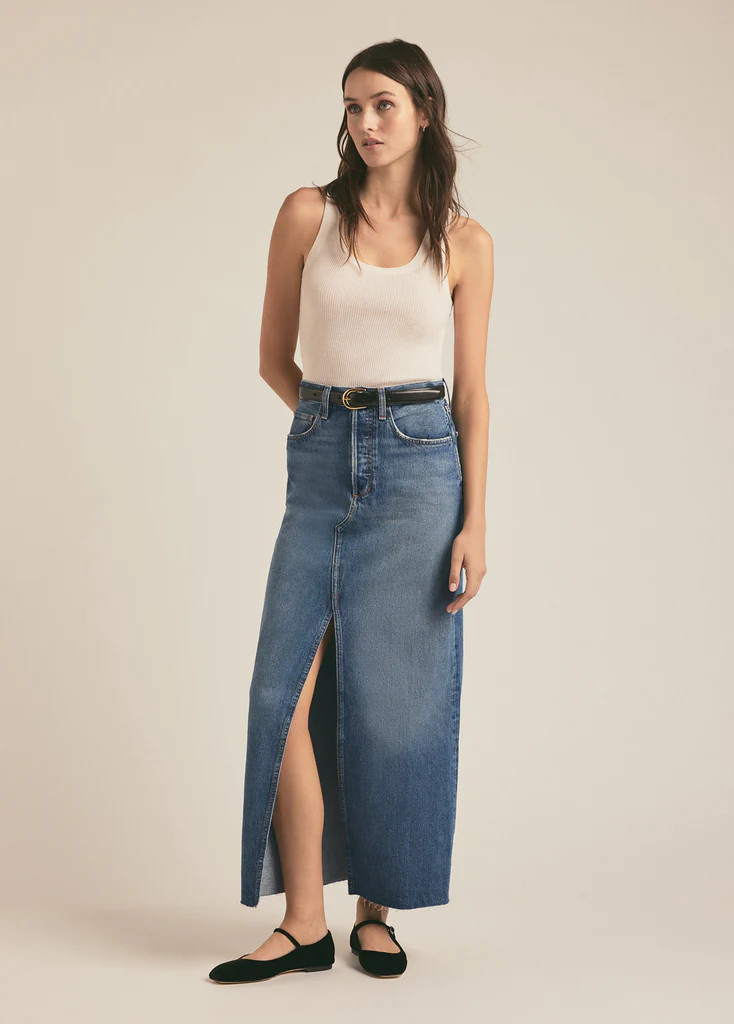 THE SADIE HIGH RISE MAXI A- LINE SKIRT | Favorite Daughter