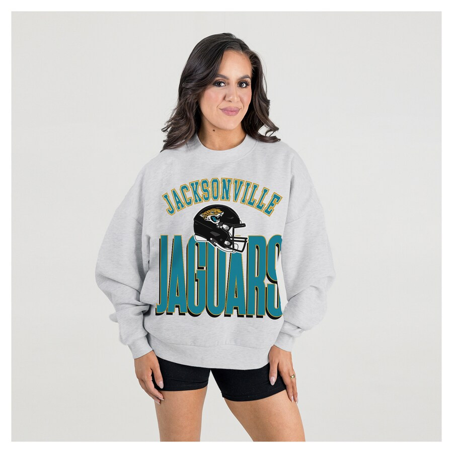 Jacksonville Jaguars Gameday Couture Women's Fierce Focus Premium Oversized Fleece Pullover Sweat... | Fanatics