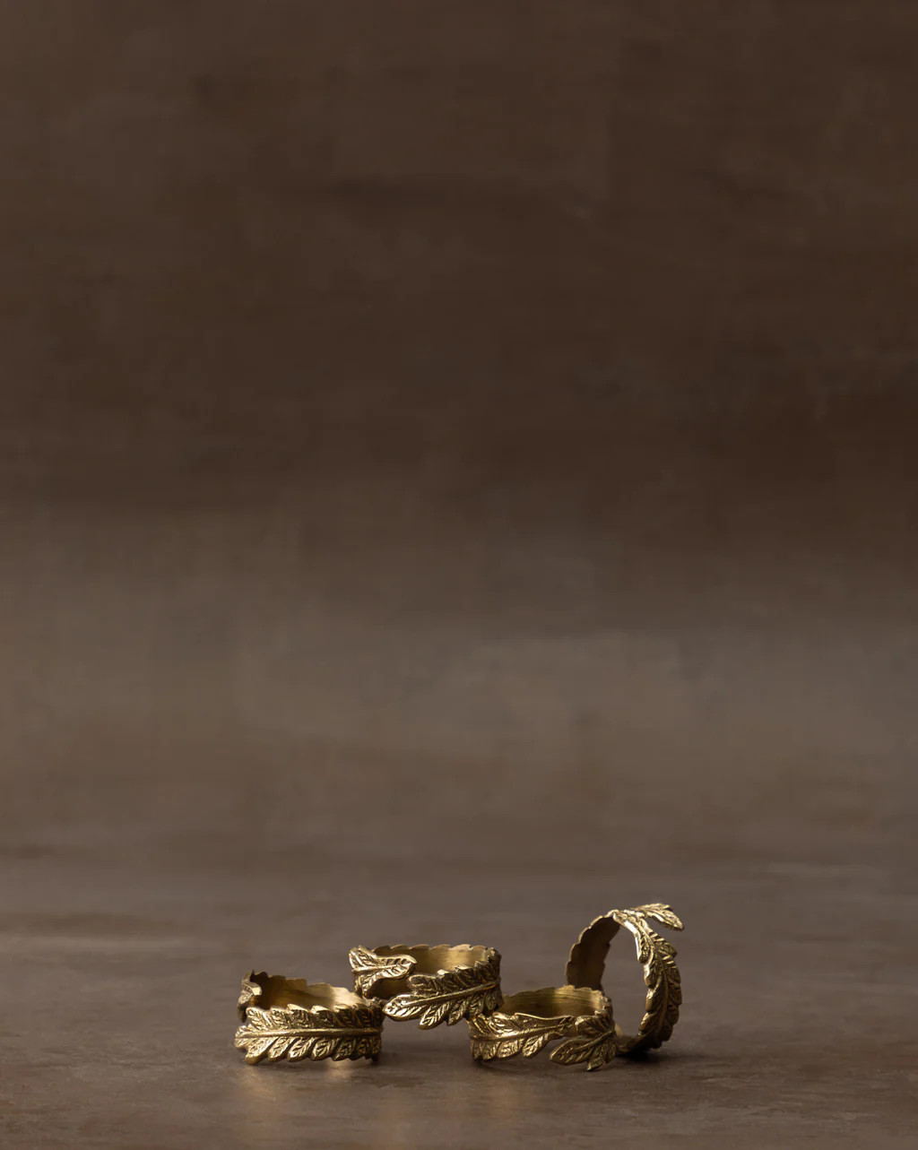 Botanical Brass Napkin Ring (Set of 4) | McGee & Co.