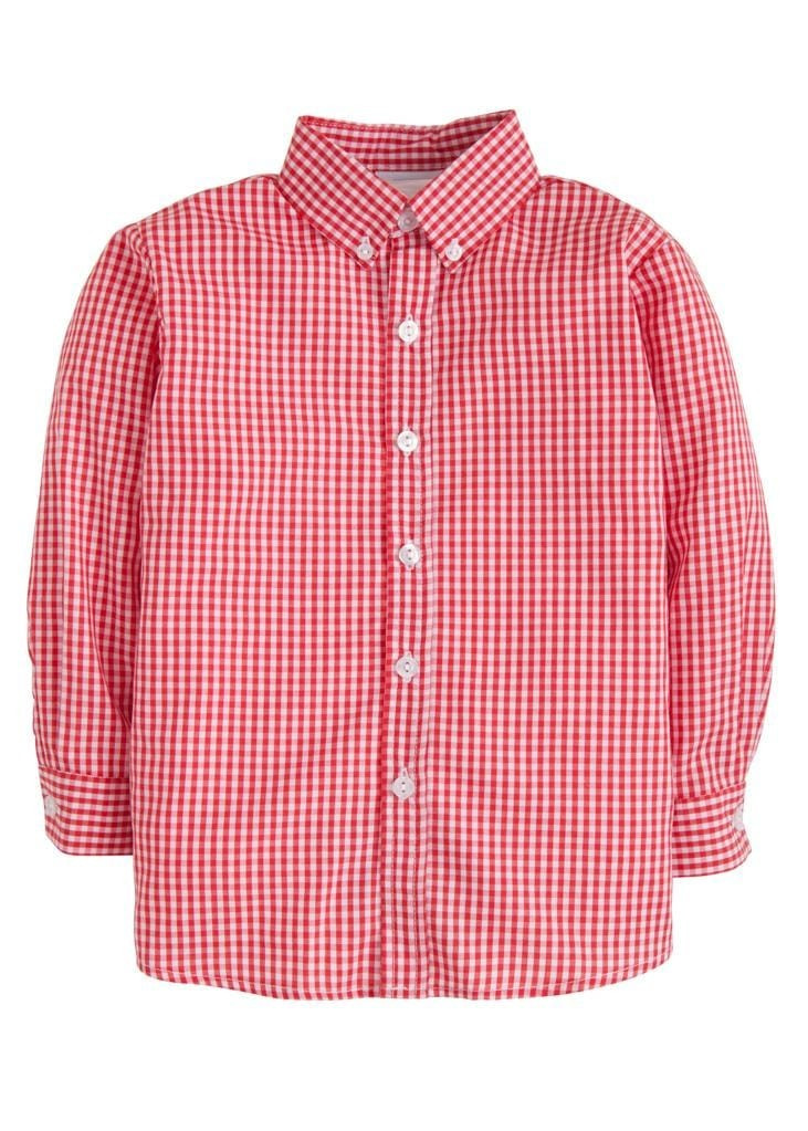 Button Down Shirt - Red Gingham | Little English