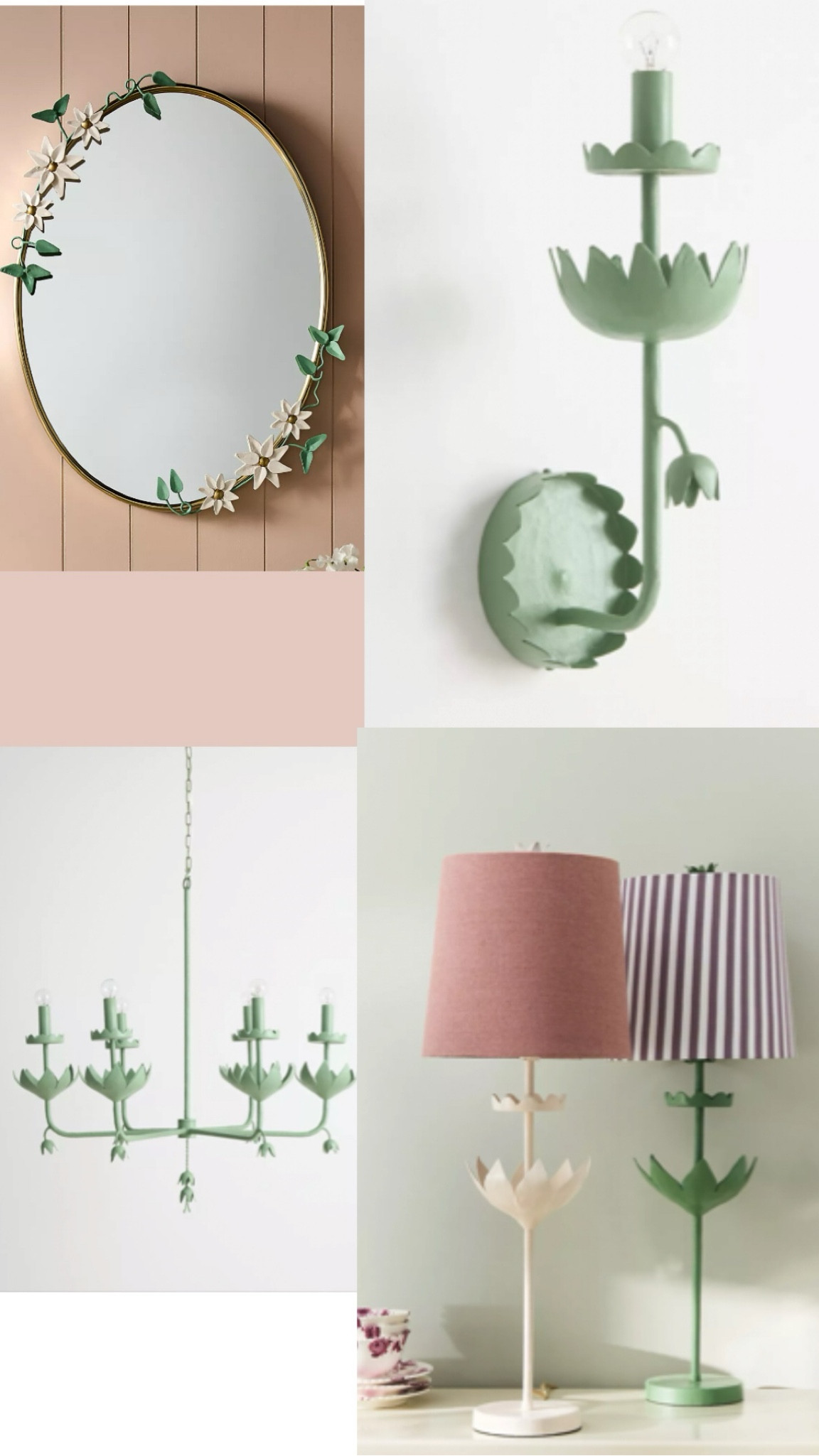 Stray Dog Designs has teamed up with Anthropologie to create a limited line of whimsical home accessories! Loving the green chandelier and wall sconces, and how about that striped lampshade? I can see that sweet mirror in a nursery. 

#LTKKids #LTKHome