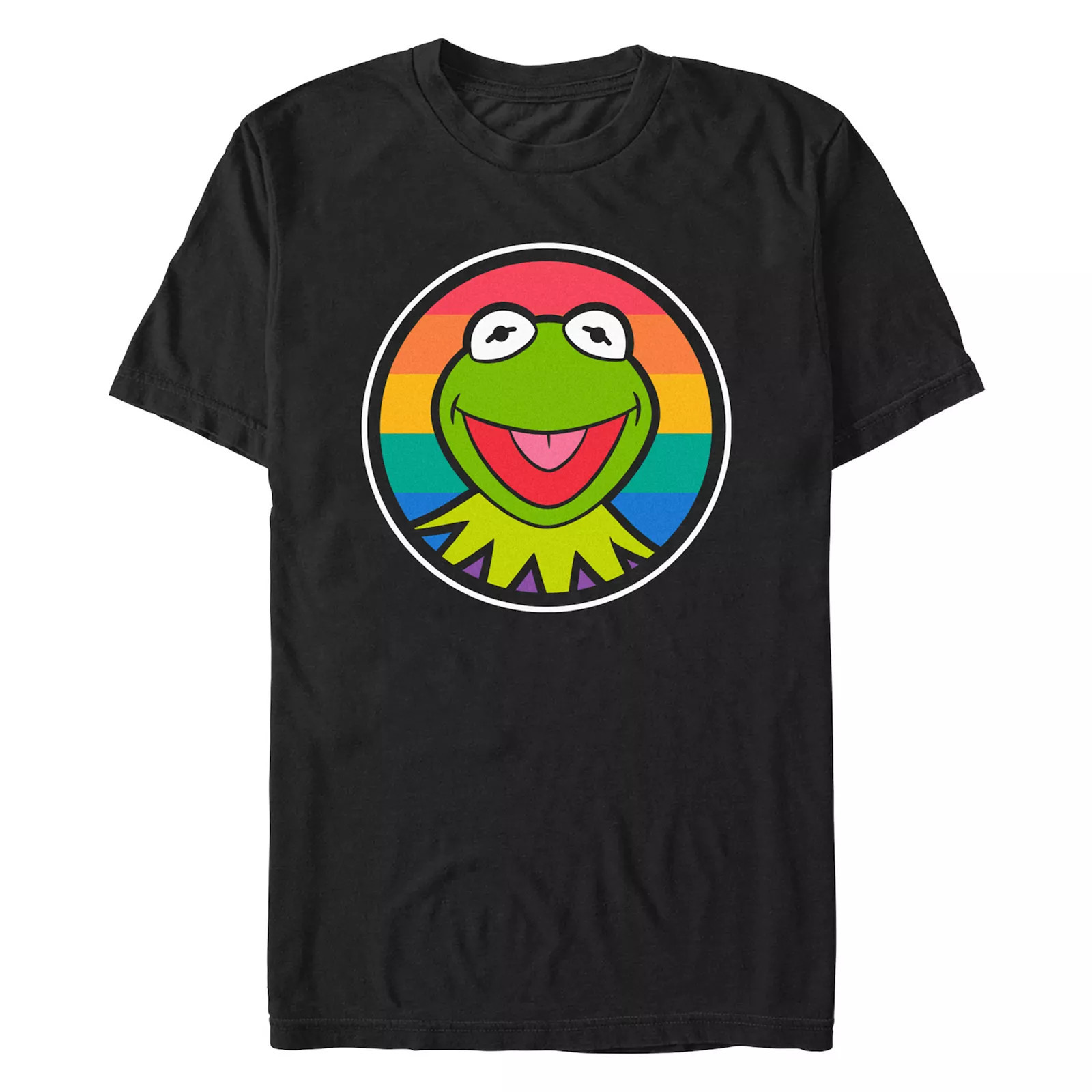 Disney's Kermit The Frog Rainbow Men's Graphic Tee, Size: XS, Black | Kohl's
