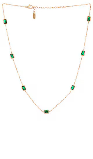 Cleon Necklace in Green | Revolve Clothing (Global)
