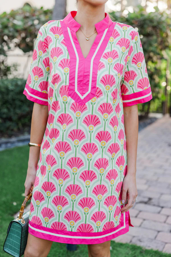 Closet Staple Pink Medallion Dress | The Mint Julep Boutique